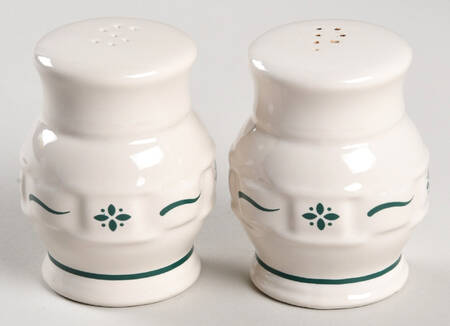 Woven Traditions Heritage Green Salt & Pepper Set