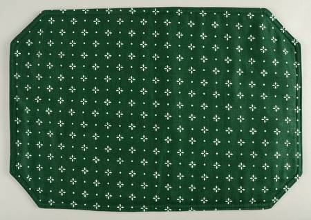 Woven Traditions Heritage Green Cloth Placemat