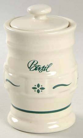 Woven Traditions Heritage Green Spice Jar Set Individual Jar & Lid