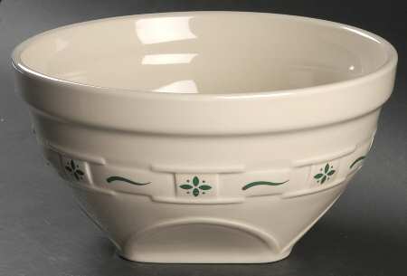 Woven Traditions Heritage Green 10" Mixing Bowl
