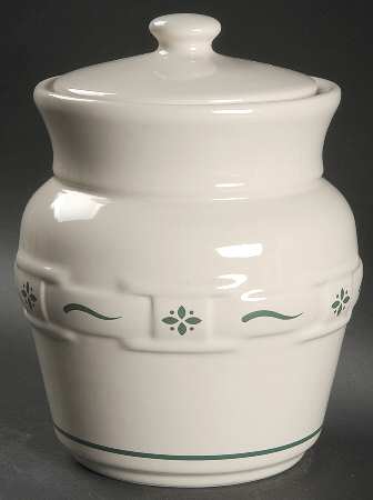 Woven Traditions Heritage Green Small Canister & Lid