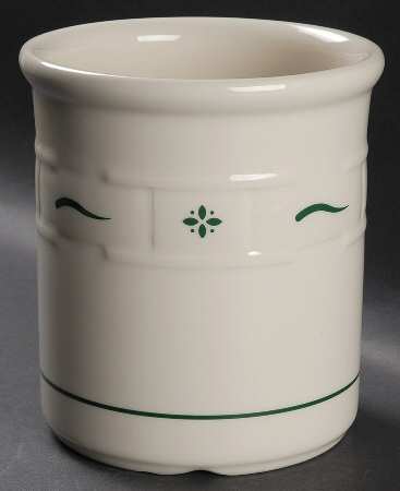 Woven Traditions Heritage Green 2 Quart Utensil/Pickling Crock