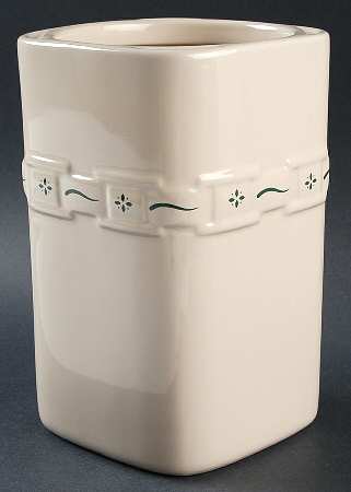 Woven Traditions Heritage Green Large Square Canister No Lid