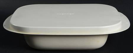 Woven Traditions Heritage Green 11" Sqaure Baker & Plastic Lid
