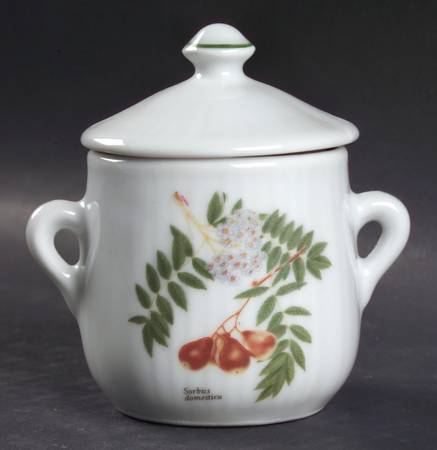 Fruit 2 Pc Pot de Creme w/Lid & Base