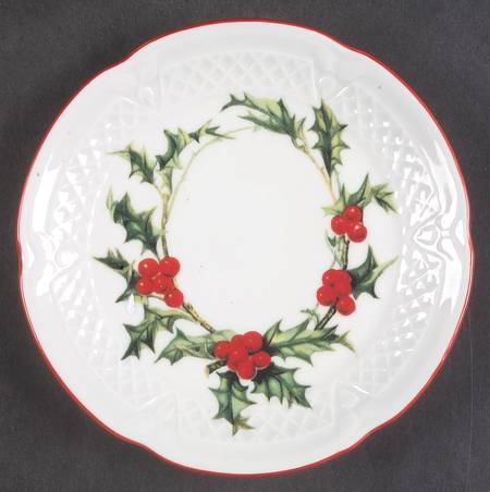 Holly Canape Plate