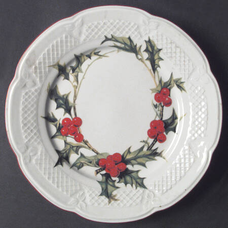 Holly Bread & Butter Plate