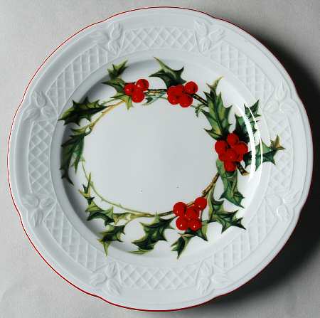 Holly Salad Plate