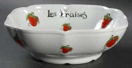 Strawberry 8" Square Vegetable Bowl