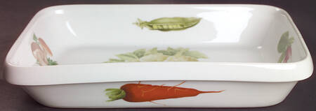 Vegetables 11" Rectangular Baker