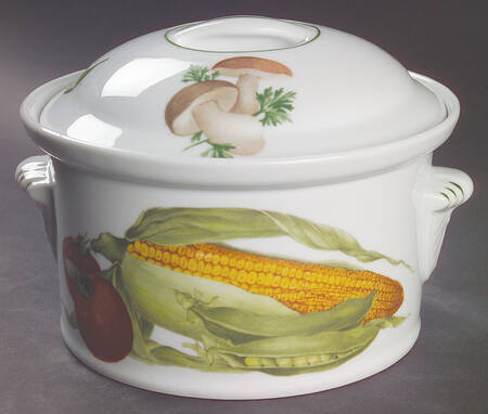 Vegetables 1 Qt Round Covered Casserole