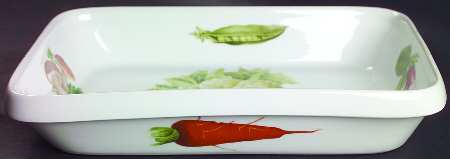 Vegetables 11" Rectangular Baker