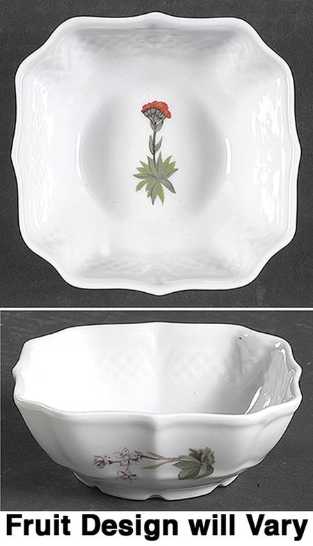Wild Flower Square Fruit/Dessert (Sauce) Bowl