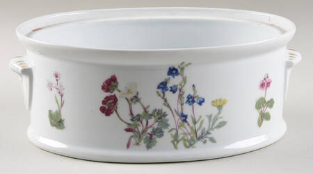Wild Flower 2 Quart Oval Covered Casserole No Lid