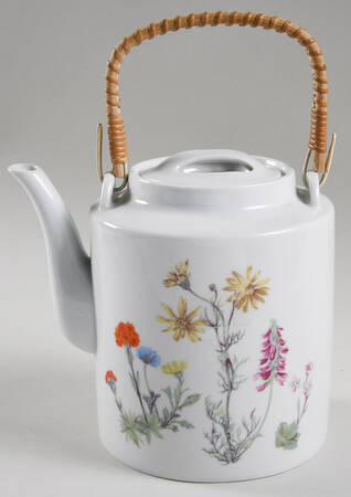 Wild Flower Teapot & Lid with Removable Top Handle