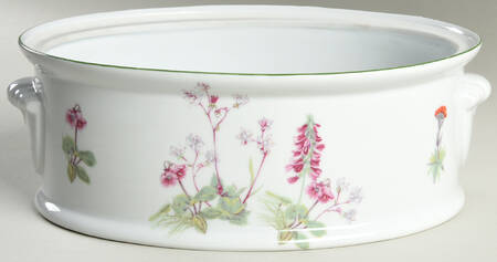 Wild Flower 2.5 Quart Oval Covered Casserole No Lid