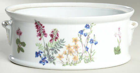 Wild Flower 2.5 Quart Oval Covered Casserole No Lid