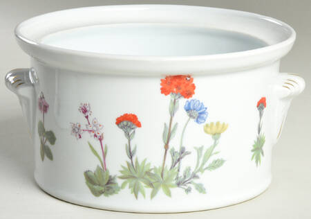 Wild Flower 1.25 Qt Round Casserole No Lid