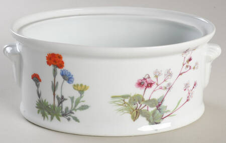 Wild Flower 1 Qt Oval Casserole No Lid