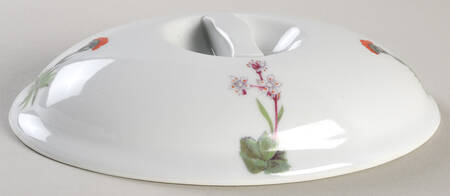Wild Flower Lid for 1 Qt Oval Casserole