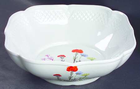 Wild Flower 8" Square Vegetable Bowl