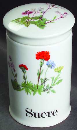 Wild Flower Sugar Canister & Lid