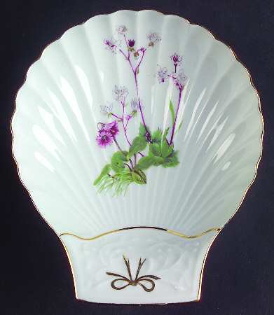 Wild Flower 6" Shell Shaped Dish