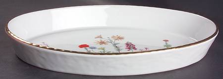 Wild Flower 16" Oval Baker