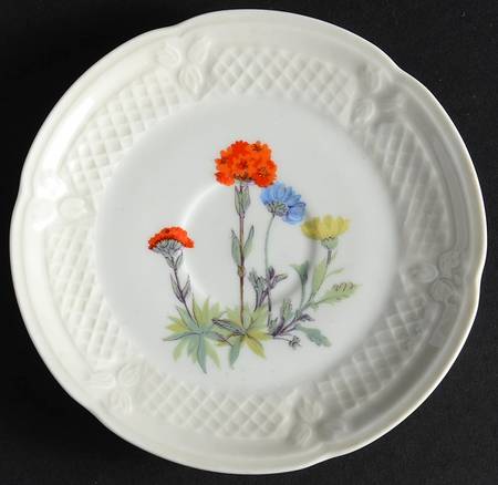 Wild Flower Saucer for Flat Demitasse Cup