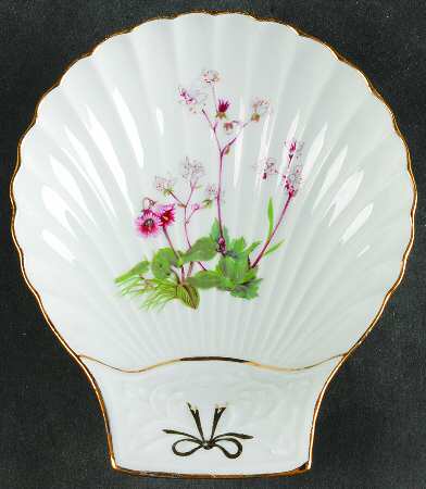 Wild Flower Shell Shaped Dish