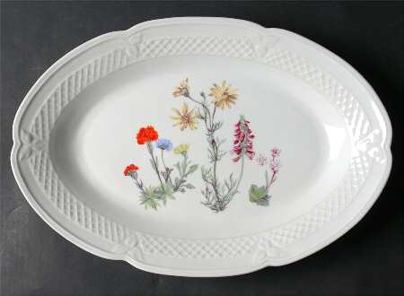 Wild Flower 13" Oval Serving Platter