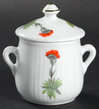 Wild Flower 2 Pc Pot de Creme w/Lid & Base