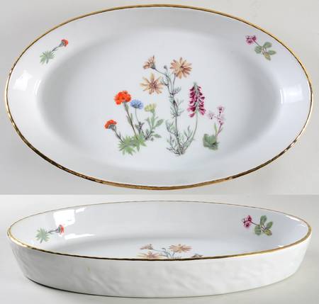 Wild Flower 13" Oval Baker