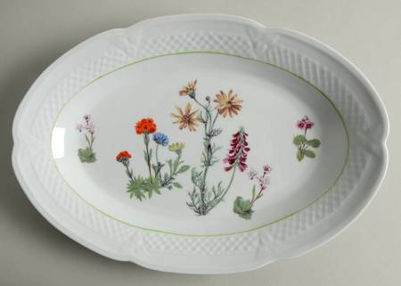 Wild Flower 13" Oval Serving Platter