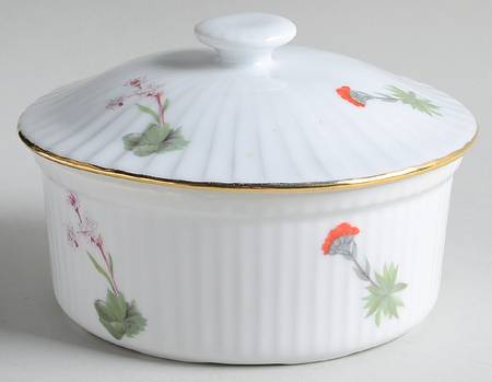 Wild Flower 1 Pint Round Deep Covered Casserole