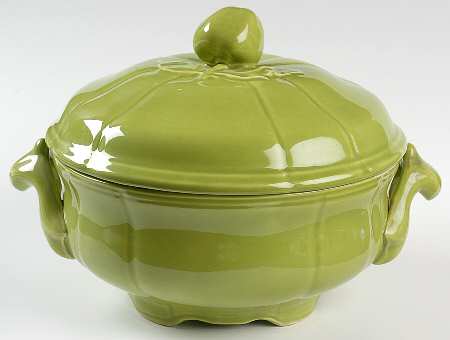 Argent Green Round Covered Vegetable