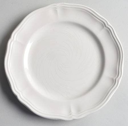 Argent White Salad Plate