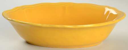 Argent Yellow 9" Oval Vegetable Bowl