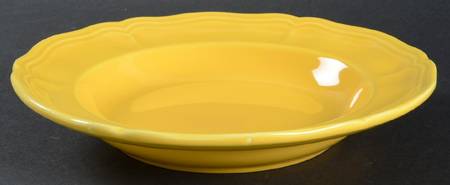 Argent Yellow Rim Soup Bowl
