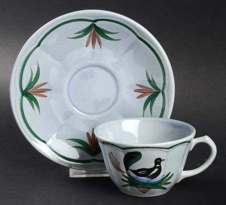 Blue Duck Flat Cup & Saucer Set