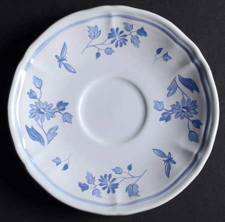 Blue Moustiers Saucer
