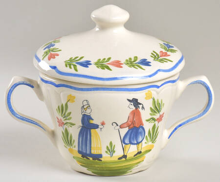 Brittany Sugar Bowl & Lid