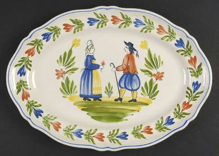 Brittany 13" Oval Serving Platter