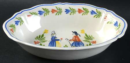 Brittany 9" Oval Vegetable Bowl