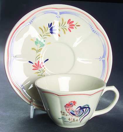 Chanticleer Breakfast Cup & Saucer Set