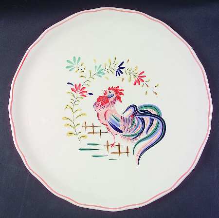 Chanticleer Round Torte Plate