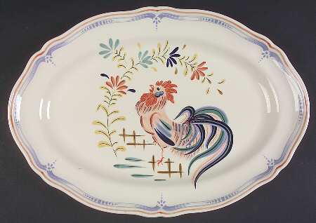 Chanticleer 13" Oval Serving Platter