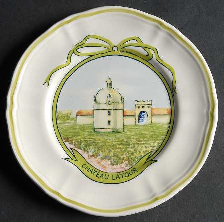 Wine Chateau Canape Plate