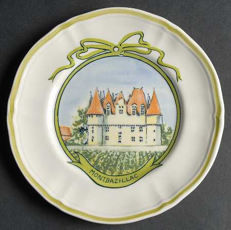 Wine Chateau Canape Plate