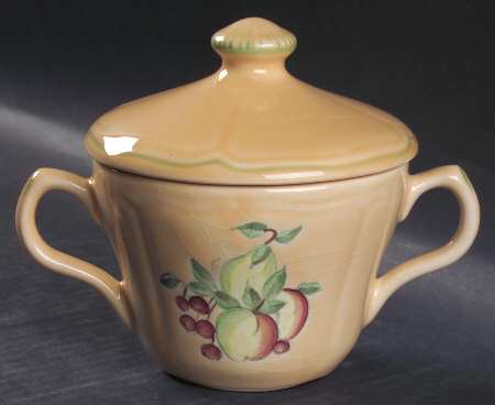 Fruit De France Sugar Bowl & Lid
